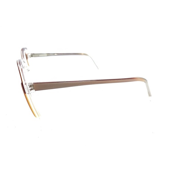 Swank Vintage Alexandra 791-090 Brown Clear Eyeglasses Frames 55-12 135 France - Picture 7 of 12